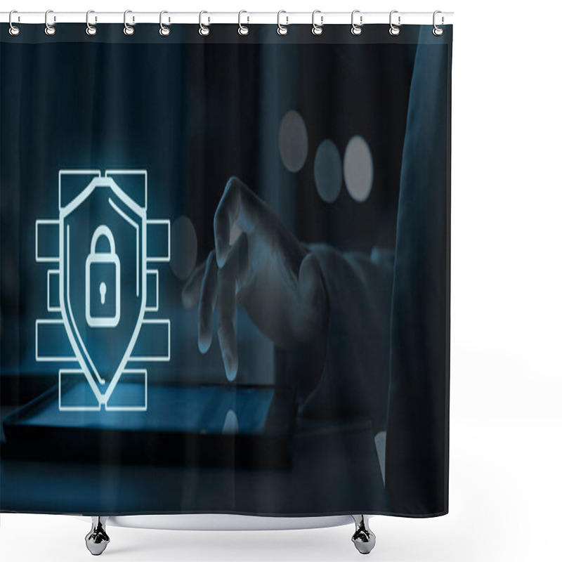 Personality  Seamless Firewall Integration For Comprehensive Threat Defense Shower Curtains