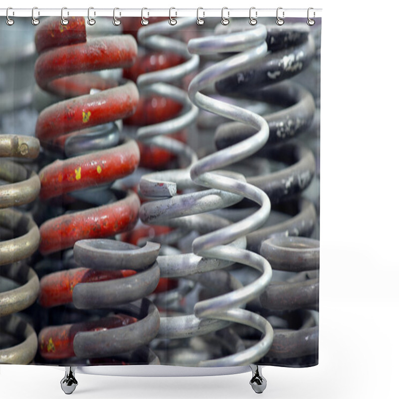 Personality  Metal Springs Shower Curtains