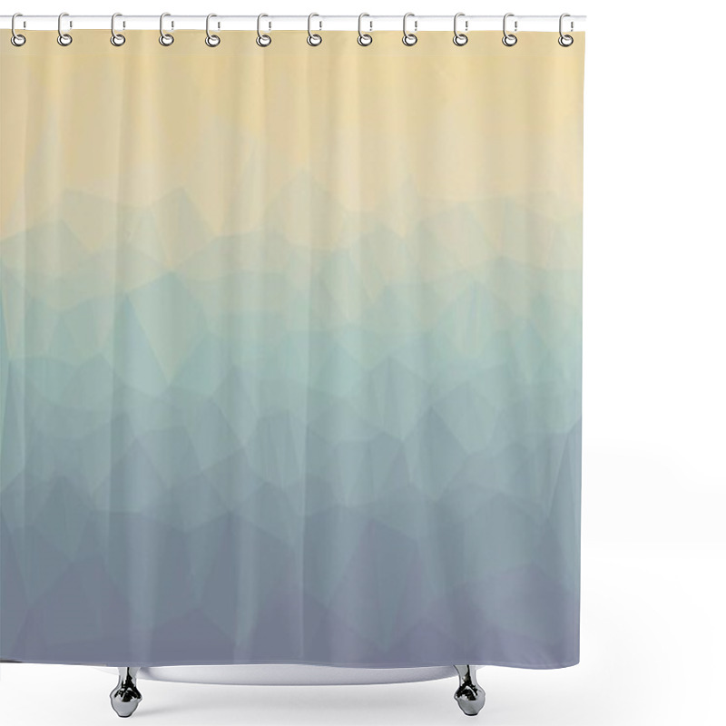 Personality  Abstract Geometric Background With Poly Pattern Shower Curtains