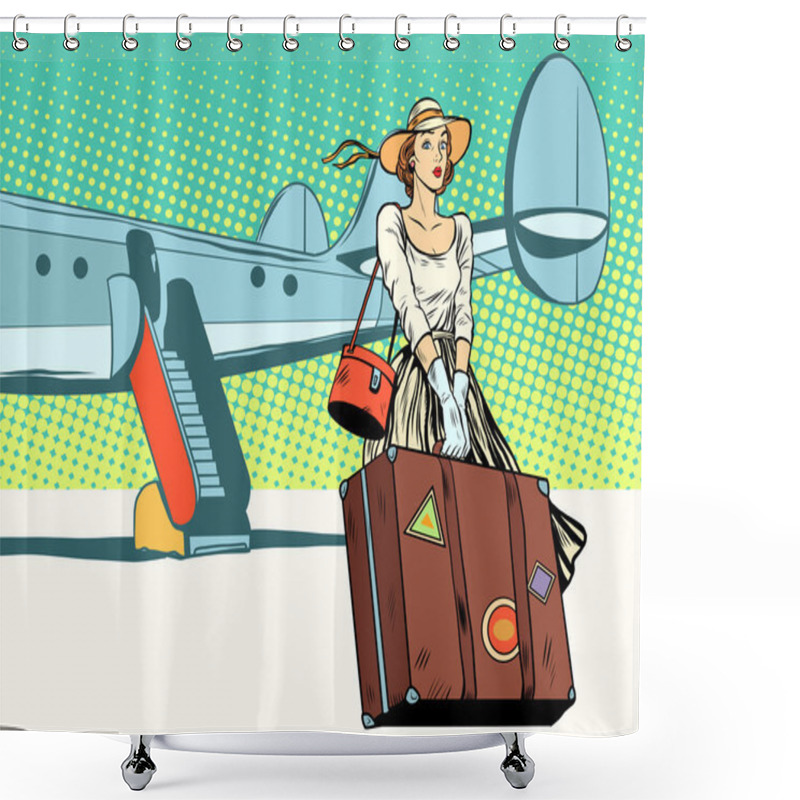 Personality  Pretty Girl The Tourist Arrived Shower Curtains