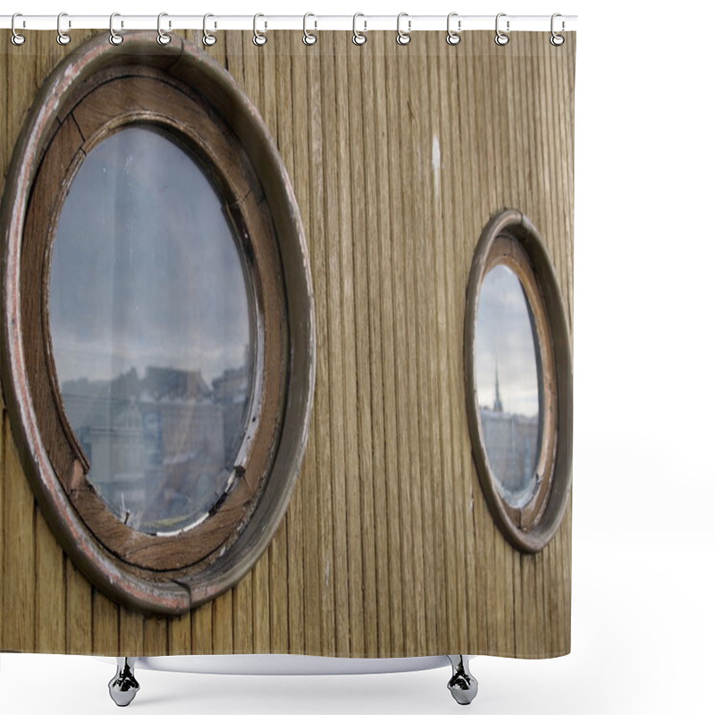 Personality  Porthole Shower Curtains