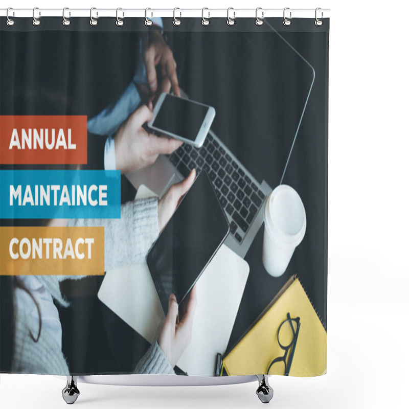 Personality  ANNUAL MAINTAINCE CONTRACT CONCEPT Shower Curtains