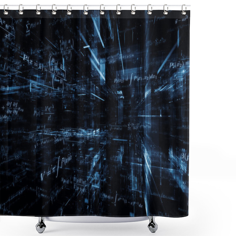 Personality  Mathematics Abstraction Shower Curtains