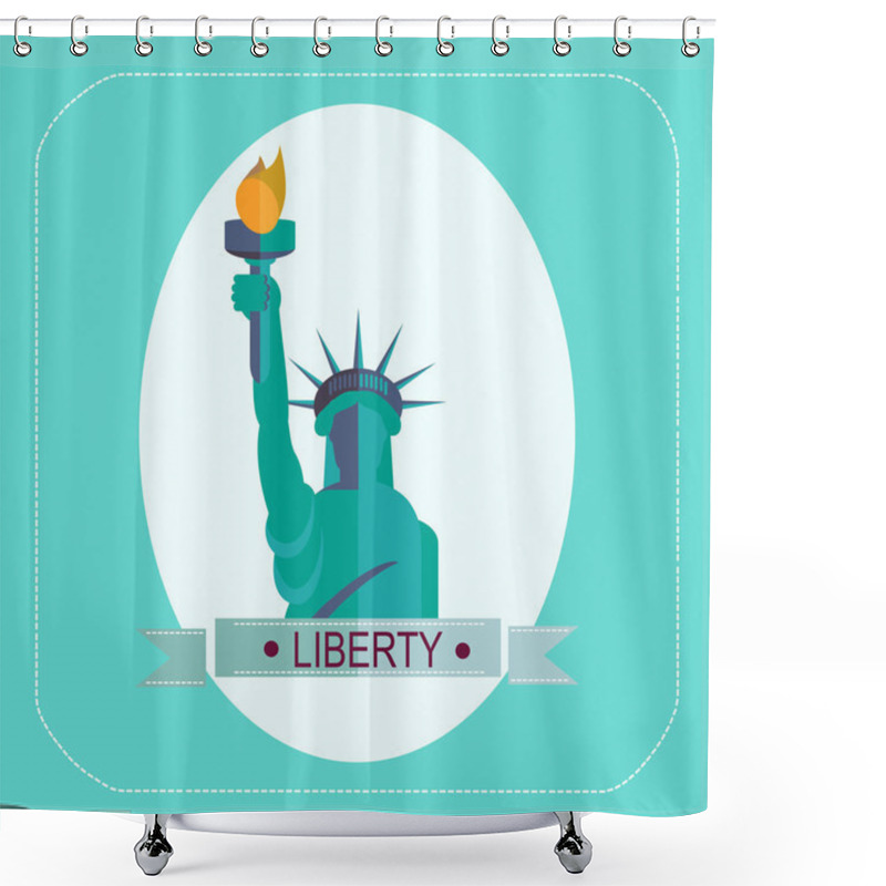 Personality  NEW YORK STATUE OF LIBERTY Shower Curtains