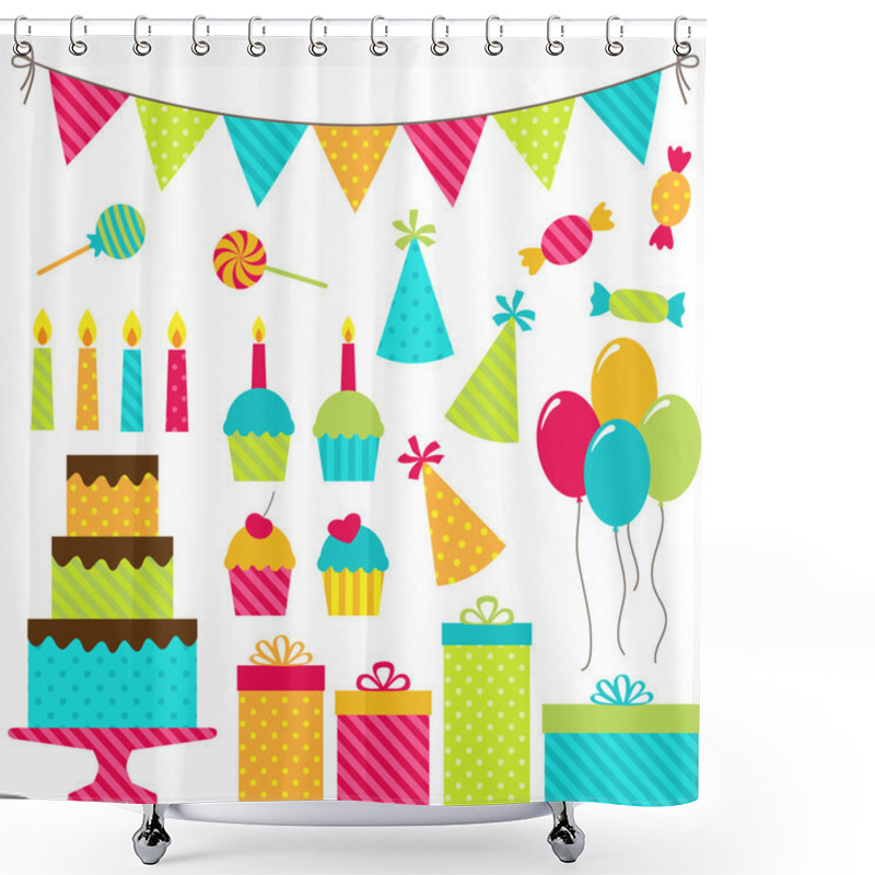 Personality  Birthday Party Shower Curtains