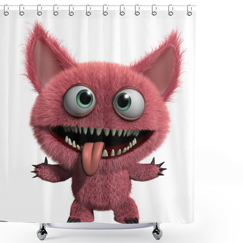 Personality  Furry Gremlin Shower Curtains