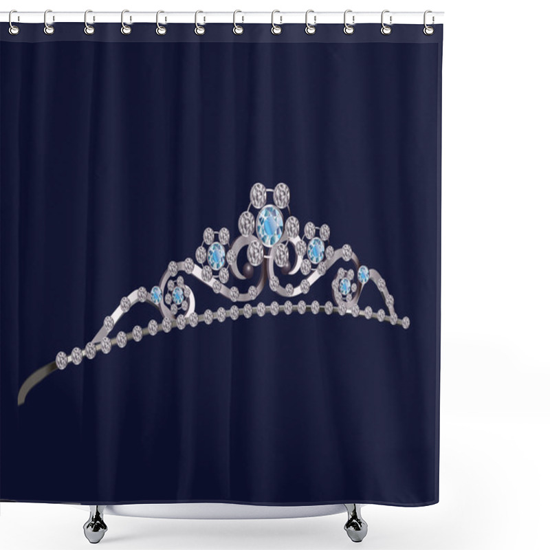 Personality  Diadem Illustration Shower Curtains