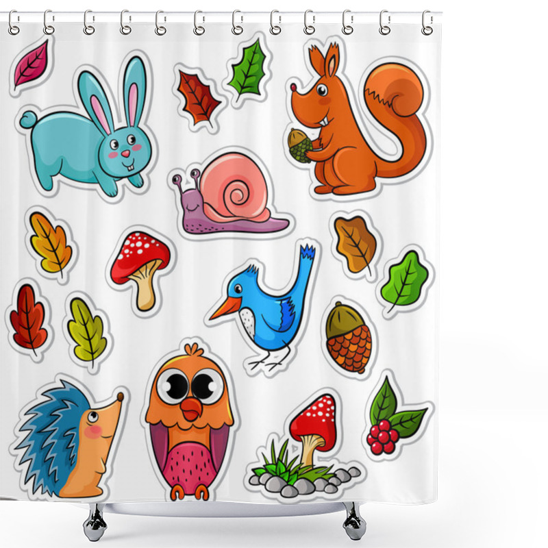 Personality  Forest Animals Shower Curtains