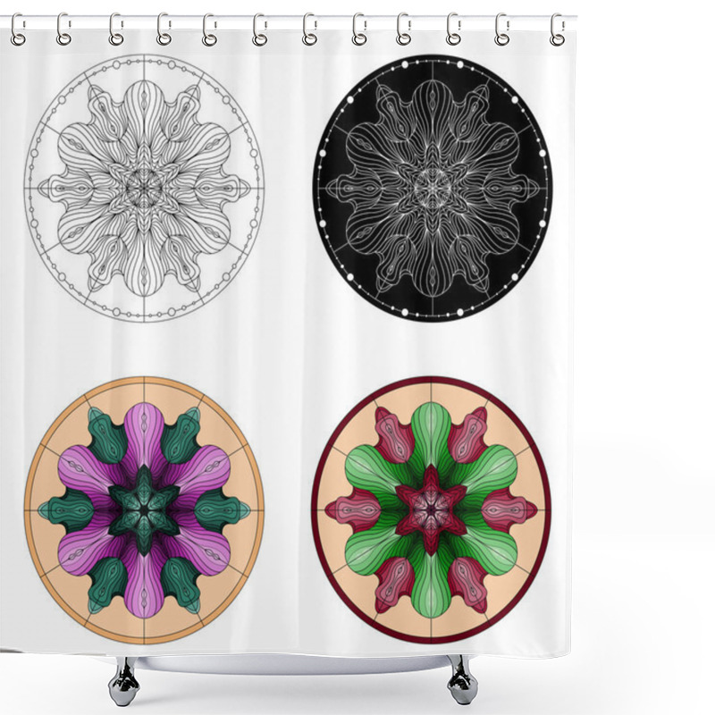 Personality  Mandala Vector, Mandala Art, Mandala Design, Mandala Pattern, Mandala Tattoo, Mandala Vector. Mandala Flower, Mandala Print, Isolated Mandala, Cute Mandala, Mandala Floral. Shower Curtains