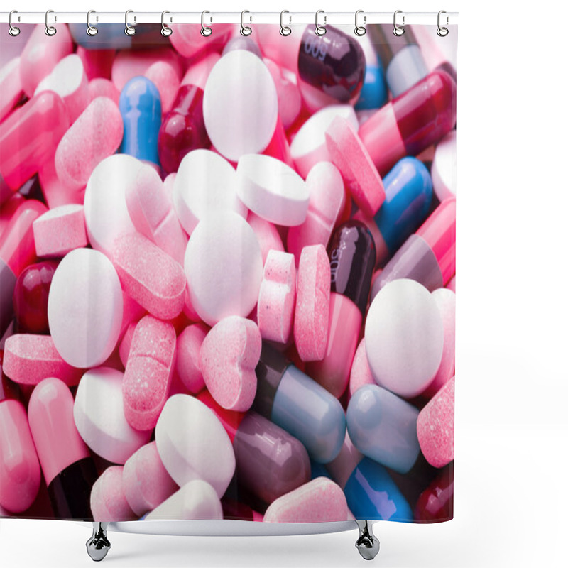 Personality  Pills And Capsules Shower Curtains