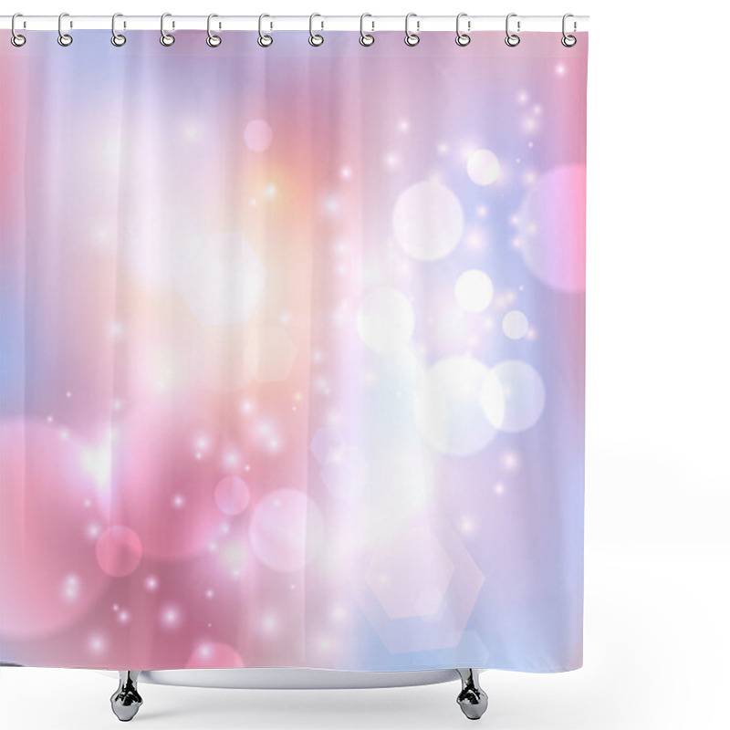 Personality  Vector Pink Abstract Background. Shower Curtains