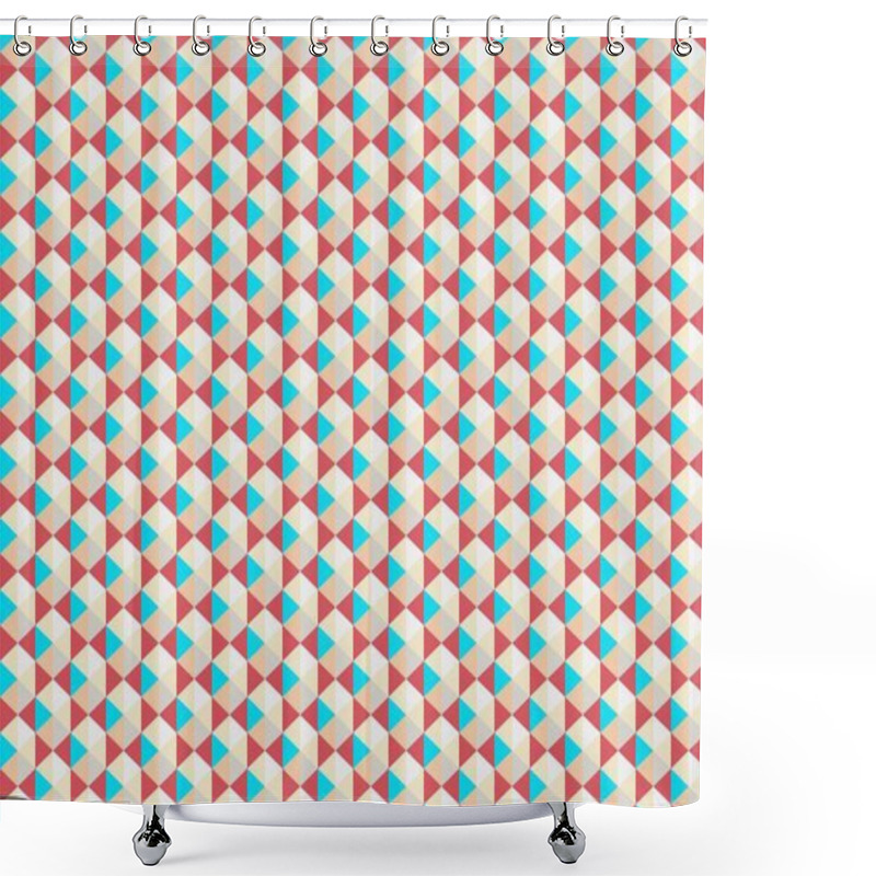 Personality  Abstract Creative Background With Repeated Shapes Shower Curtains