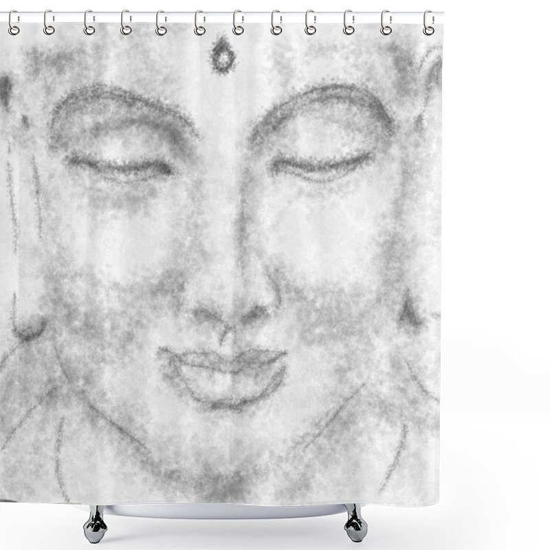 Personality  Portrait Of Meditating Yogi Shower Curtains