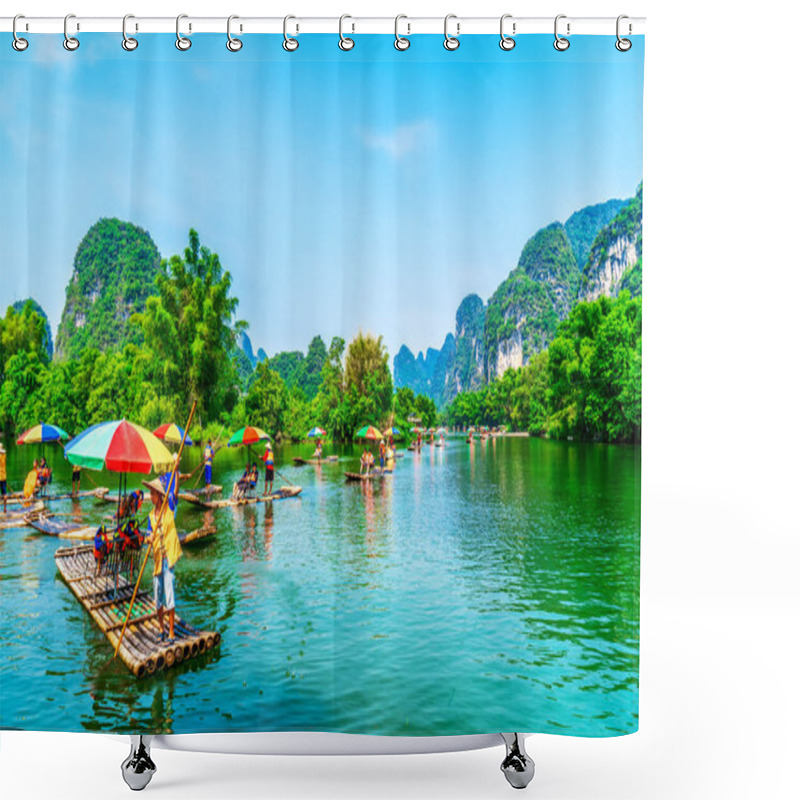 Personality  The Beautiful Landscape Scenery Of Guilin, Guangxi Shower Curtains