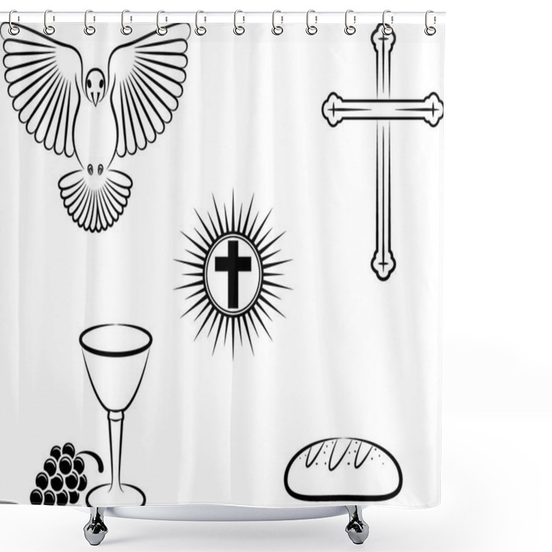 Personality  Christianity Shower Curtains