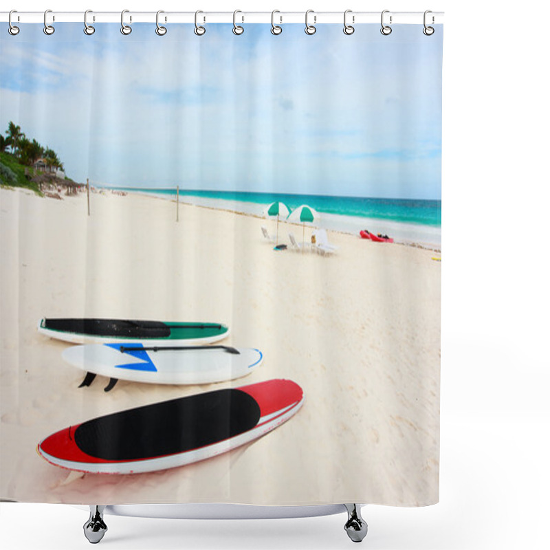 Personality  Tropical Beach Shower Curtains