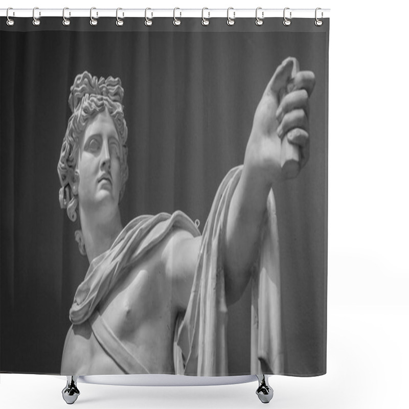 Personality  Apollo Belvedere Statue Detail Shower Curtains