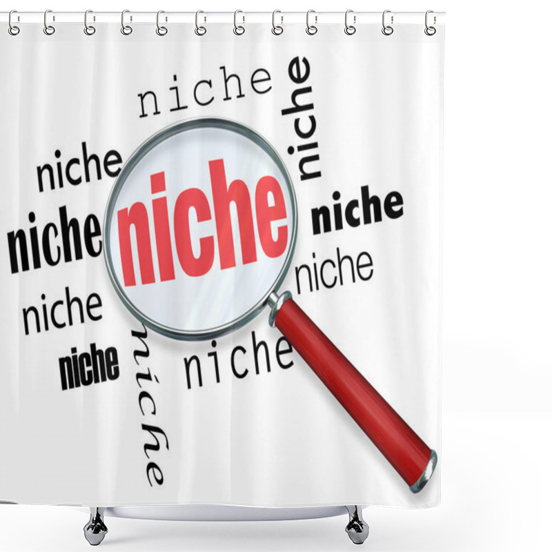 Personality  Finding A Targeted Niche - Magnifying Glass Shower Curtains