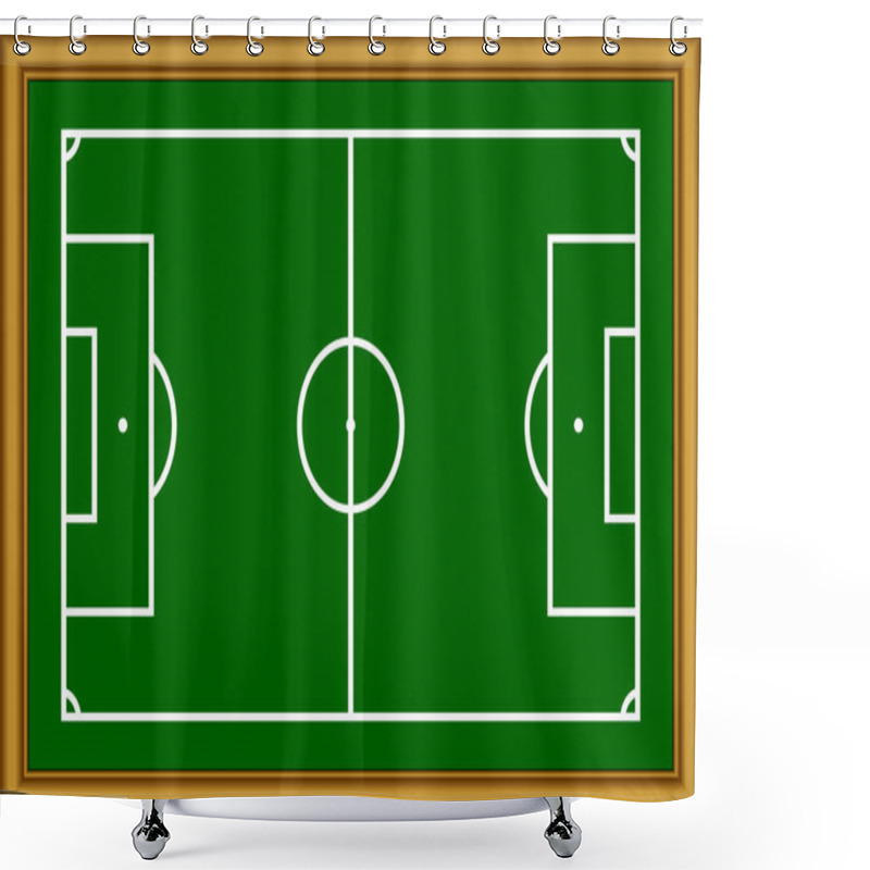 Personality  The Soccer Field Scheme. Shower Curtains