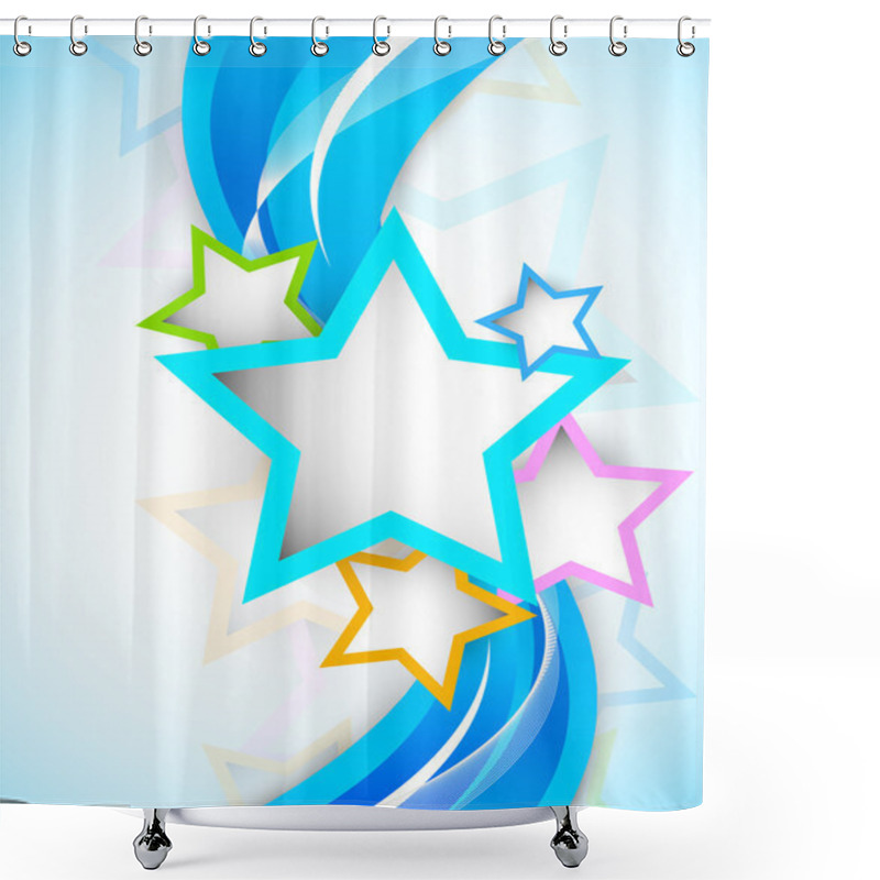 Personality  Background With Stars Shower Curtains