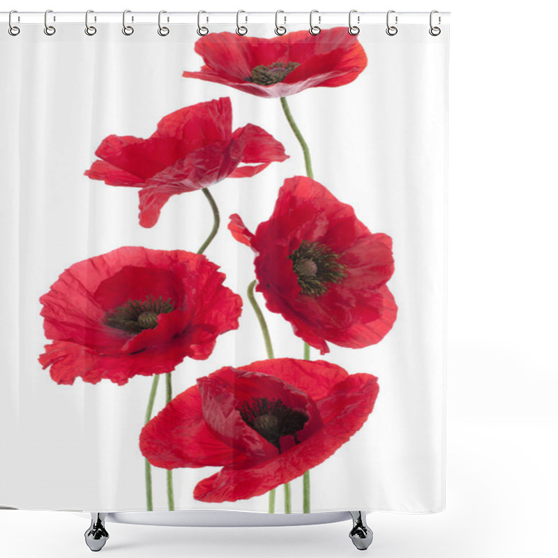 Personality  Poppy Shower Curtains