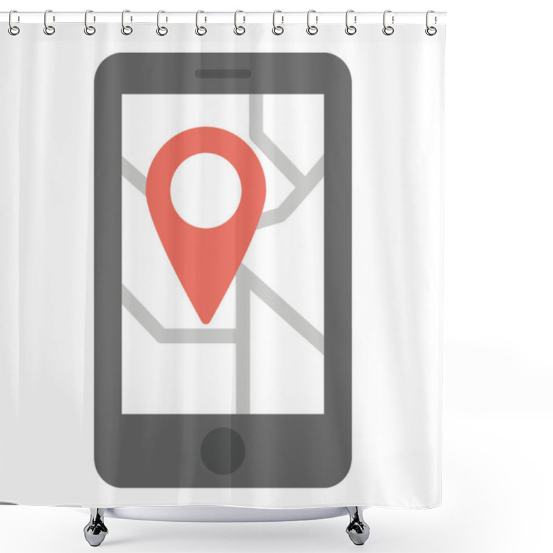 Personality  A Mobile Location App, Gps Shower Curtains