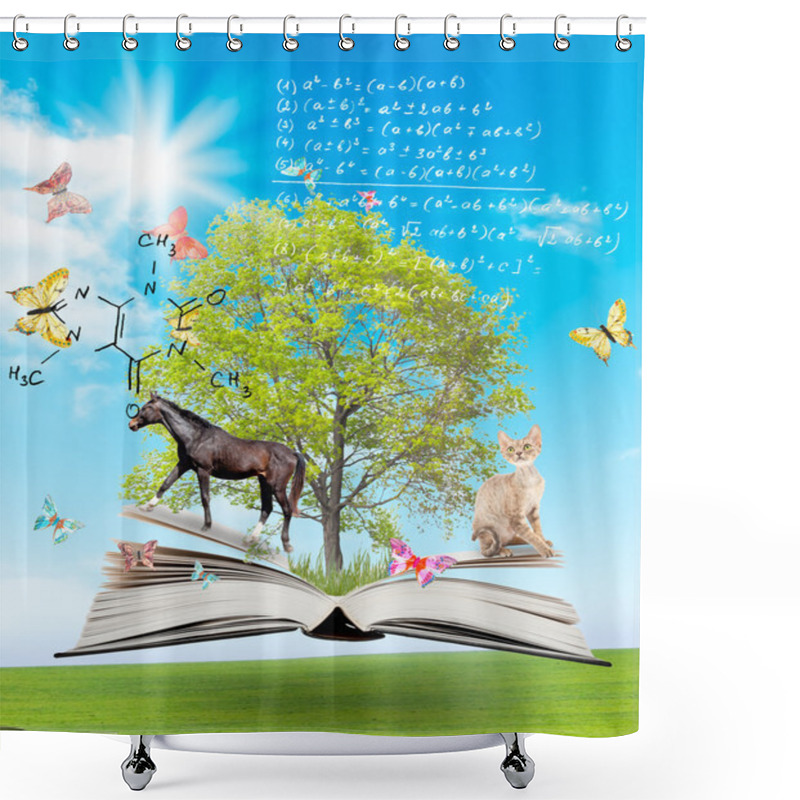 Personality  Back To School Concept Shower Curtains