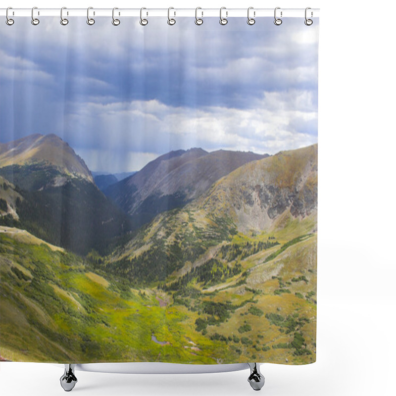 Personality  Autumn In The Mountains Shower Curtains