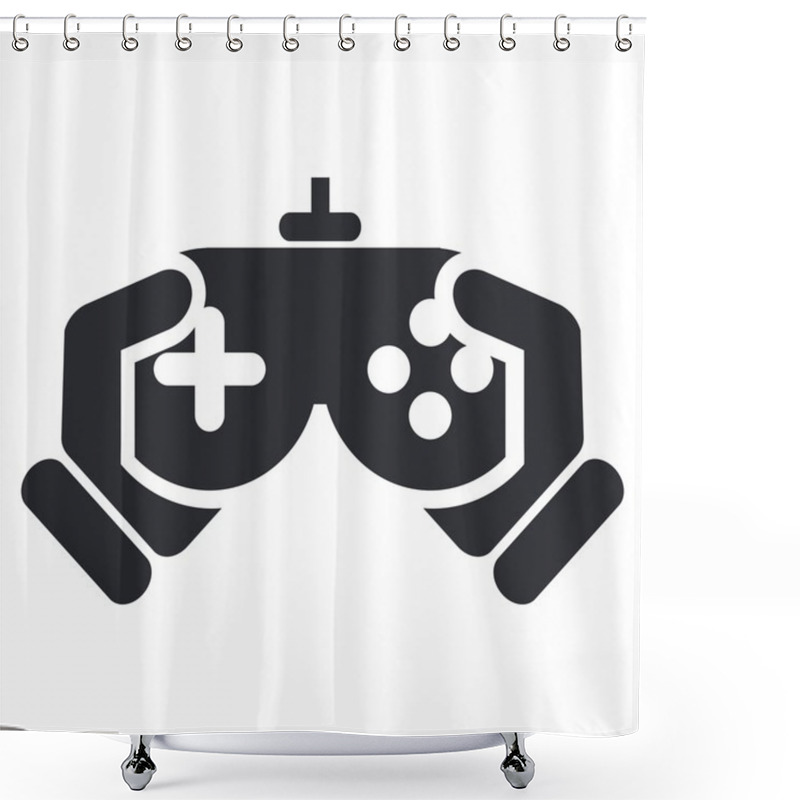 Personality  Vector Illustration Of Isolated Video Game Icon Shower Curtains