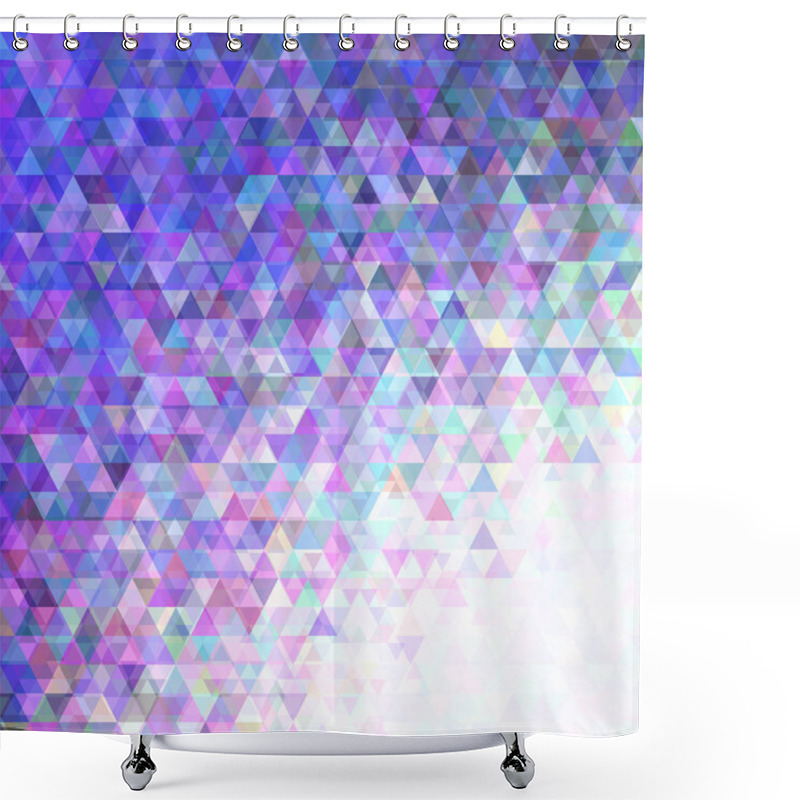 Personality  Geometrical Triangle Pattern Background Shower Curtains