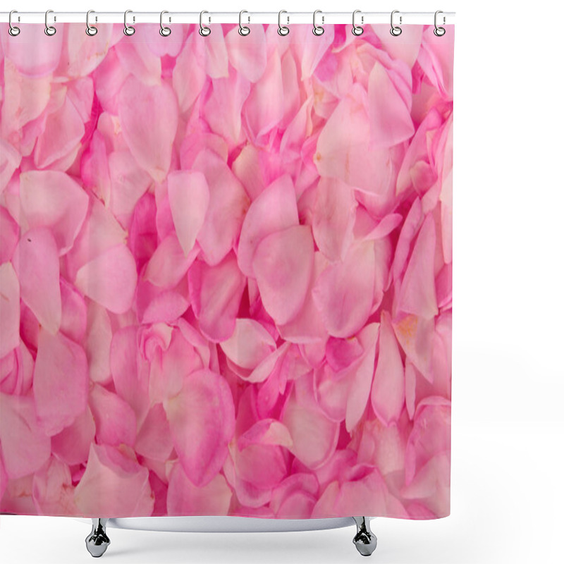 Personality  Petals Of Roses Background Shower Curtains