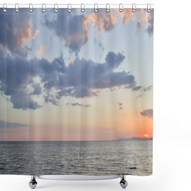 Personality  Beautiful Sunset In The South Shower Curtains