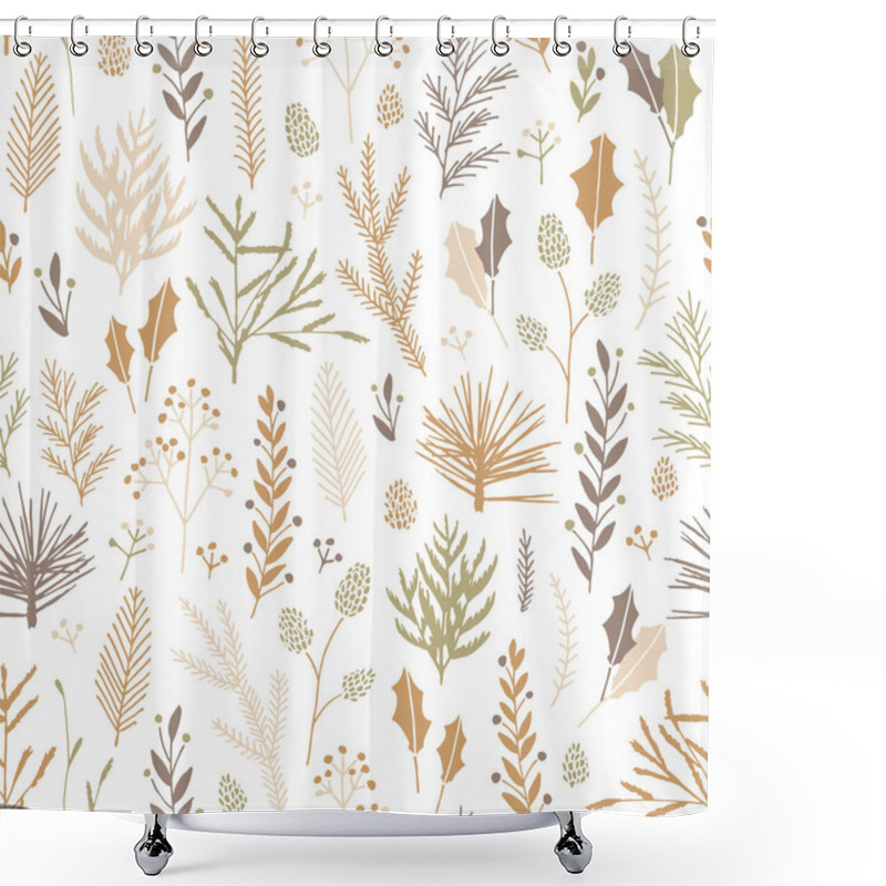 Personality  Seamless Christmas Pattern. Shower Curtains