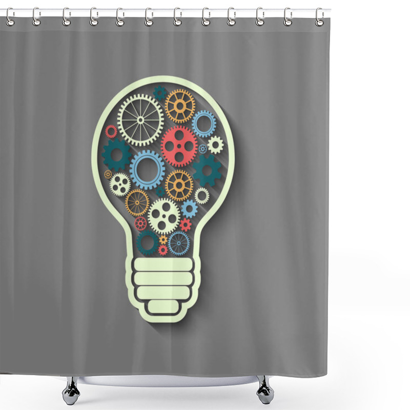 Personality  Light Bulb Shower Curtains