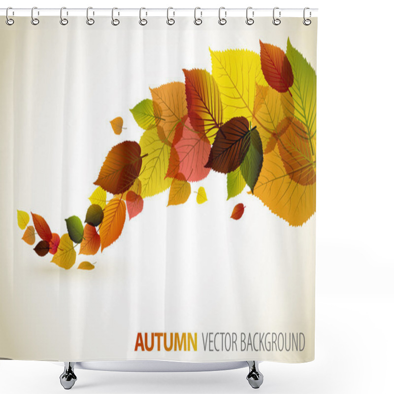 Personality  Fall Abstract Floral Background Shower Curtains