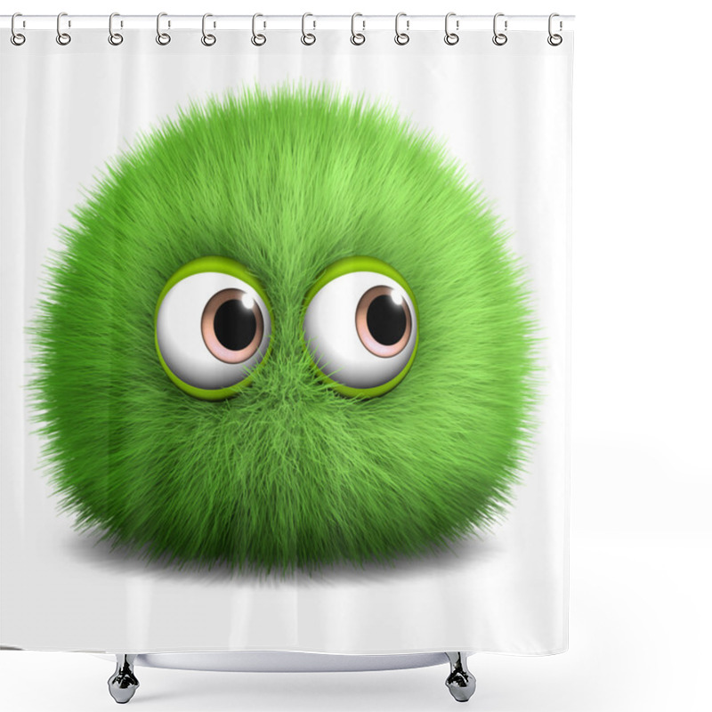 Personality  Hairy Monster Shower Curtains