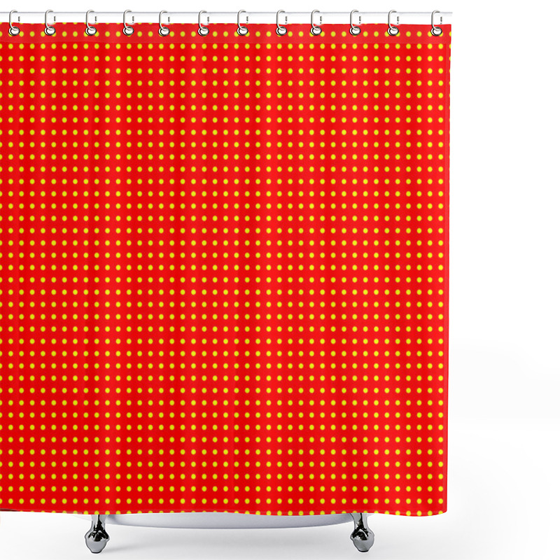 Personality  Red And Yellow Abstract Pattern Shower Curtains