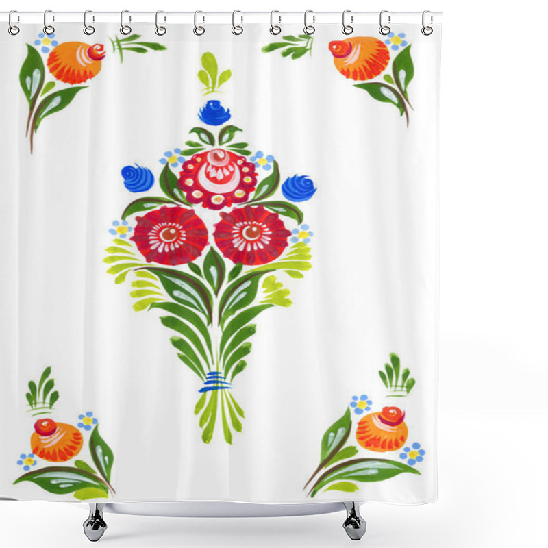 Personality  Traditional Painting In Russian Style Shower Curtains