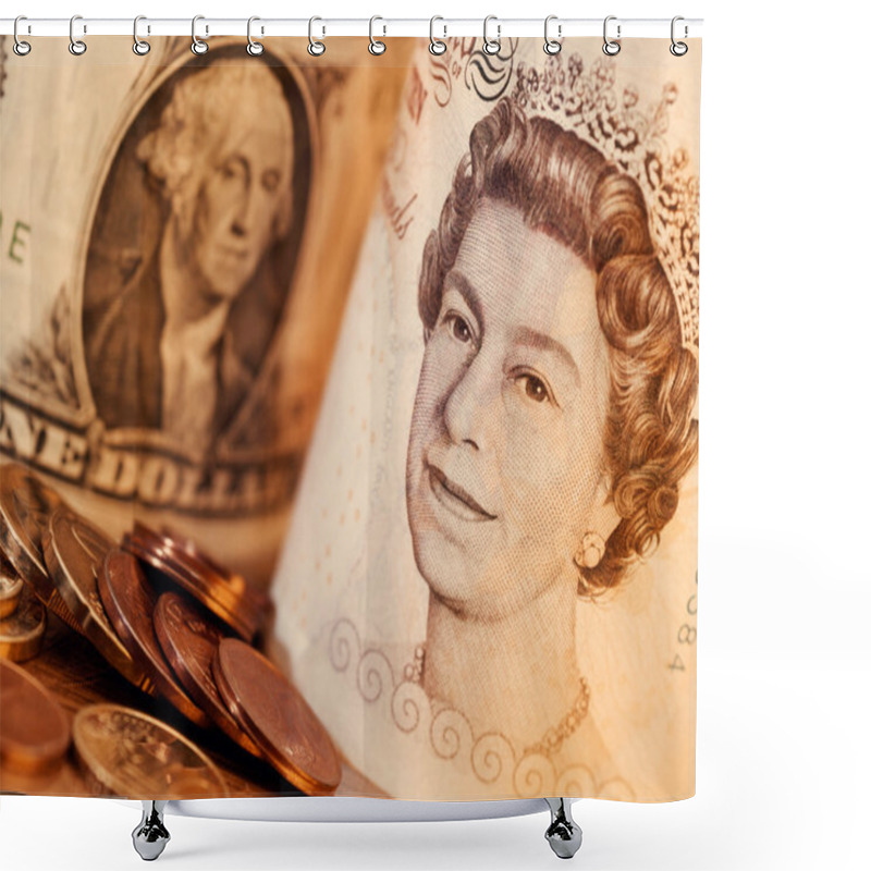 Personality  Banknote Shower Curtains