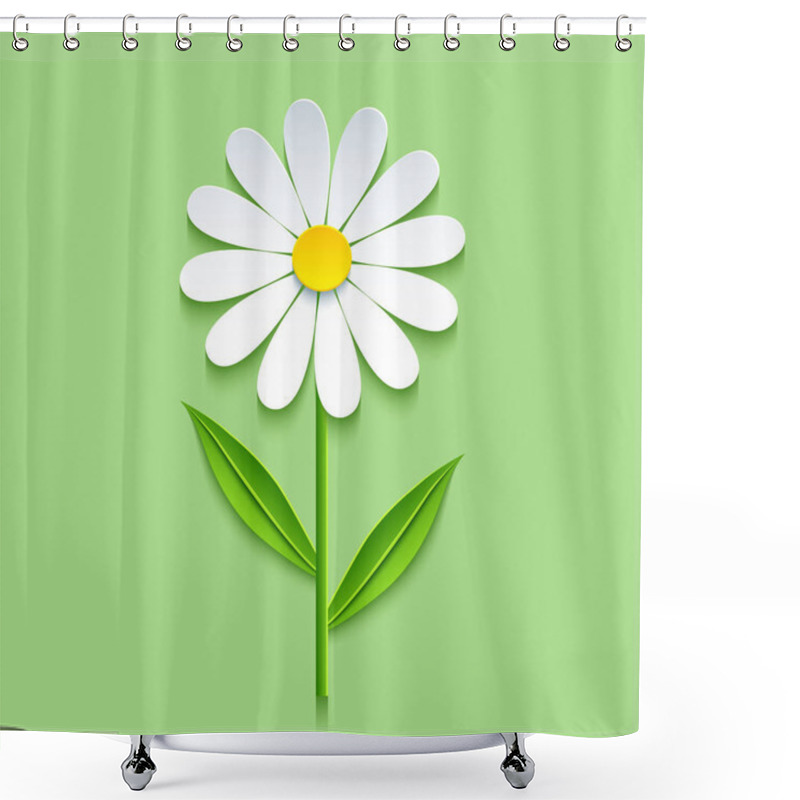 Personality  Background With 3d Chamomile Shower Curtains