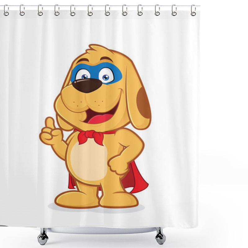 Personality  Superhero Dog Shower Curtains