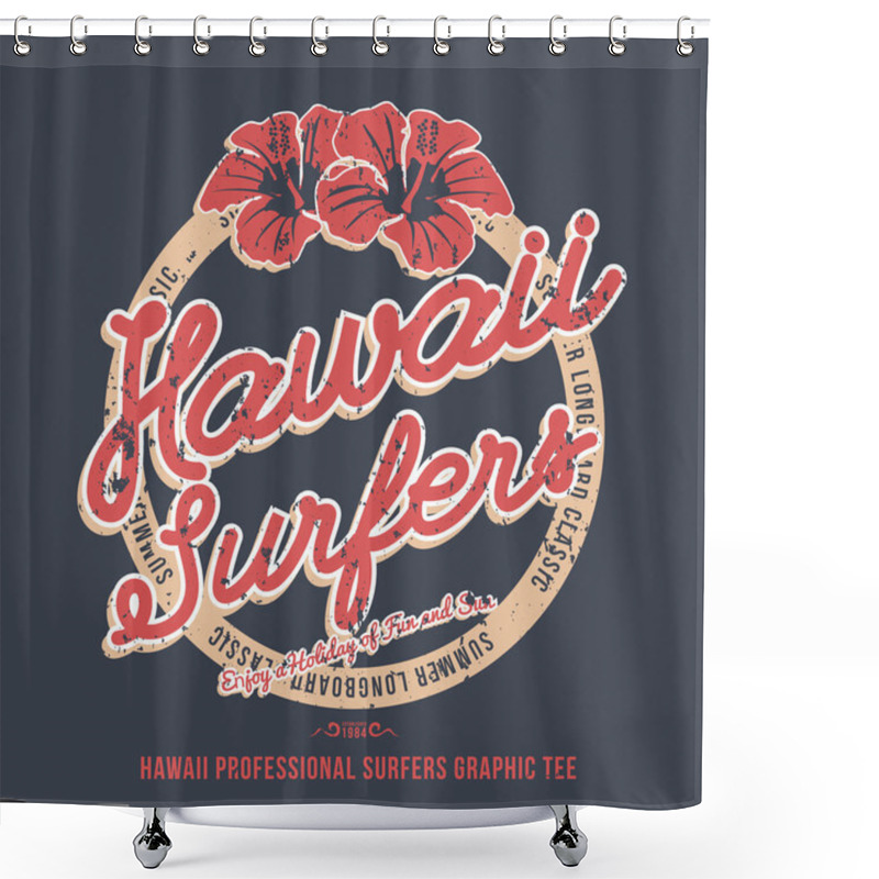 Personality  Hawaii Surfers Design Shower Curtains