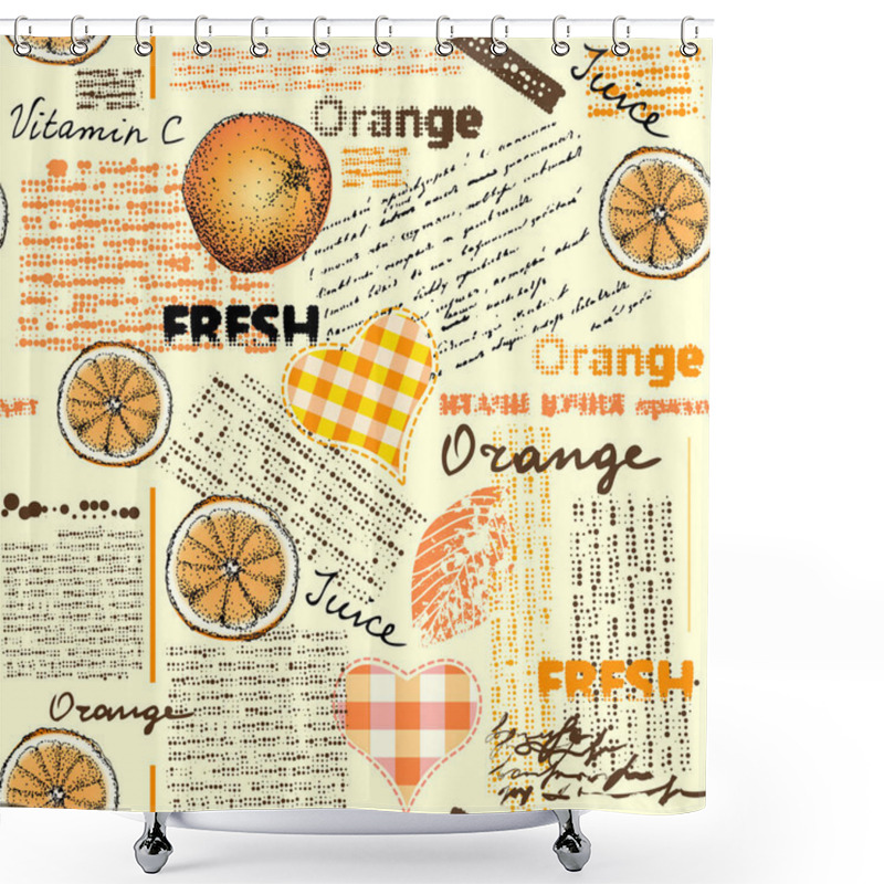 Personality  Imitation Of Newspaper Shower Curtains