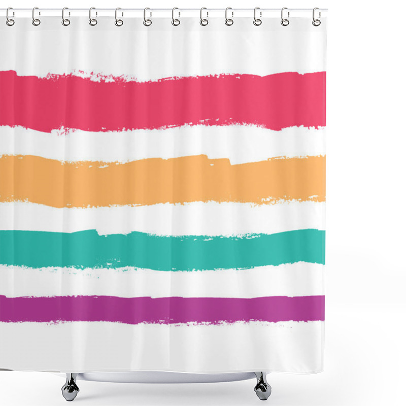 Personality  Grunge Stripes Shower Curtains