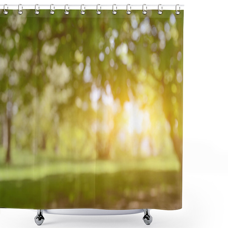 Personality  Blurred Nature Background Shower Curtains