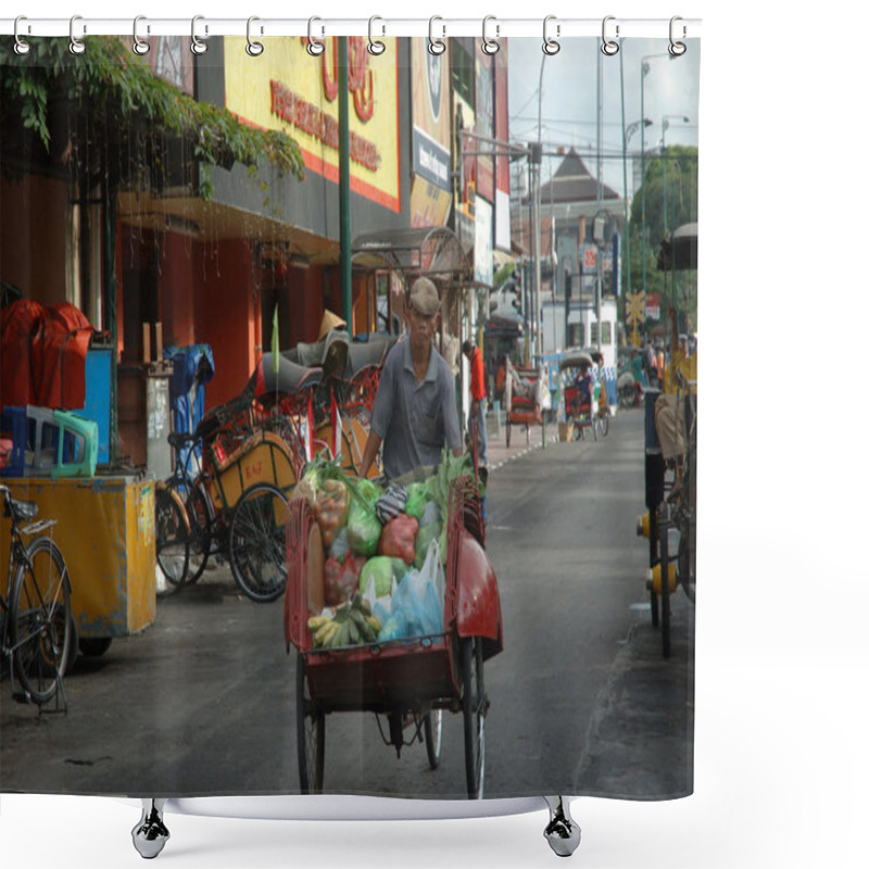 Personality  Malioboro Street Shower Curtains