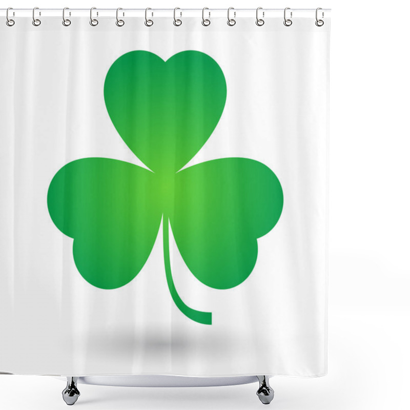 Personality  Clover Icon Shower Curtains