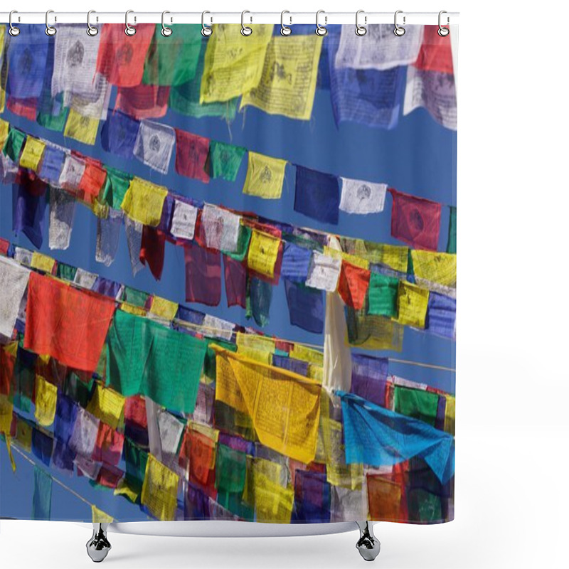 Personality  Tibetan Prayer Flags Shower Curtains