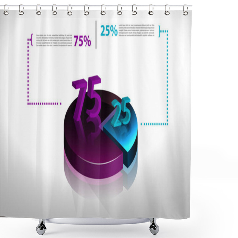 Personality  Set Of Business Cycle Flow Diagrams, Pie Chart For Documents,rep Shower Curtains