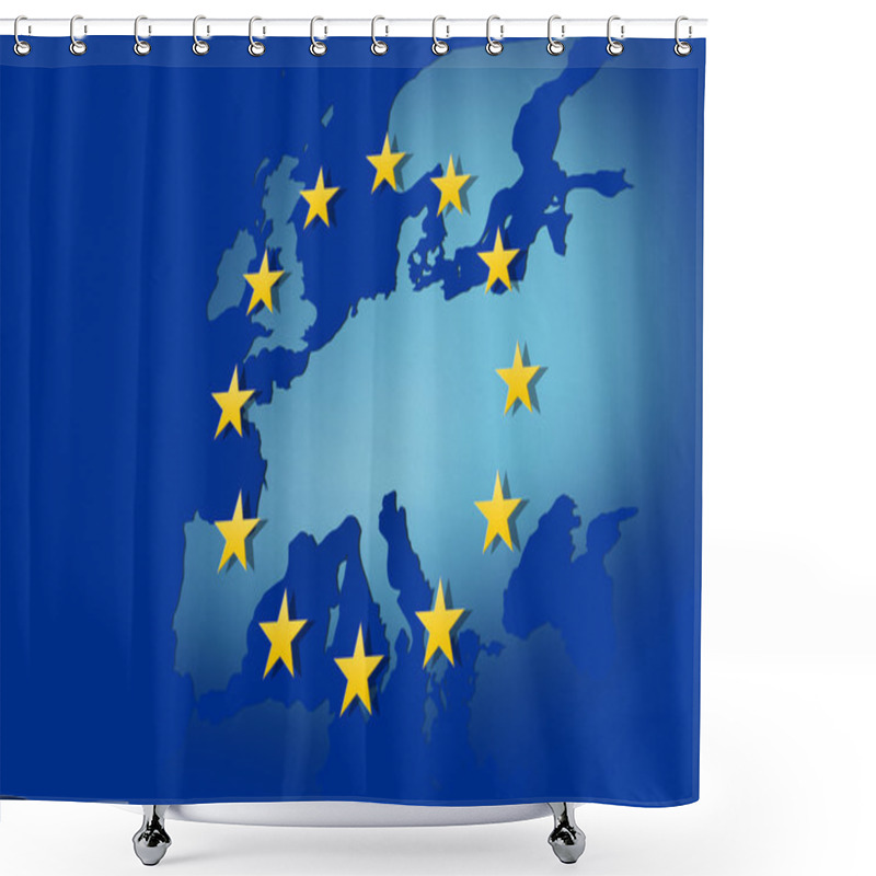 Personality  European Union Shower Curtains